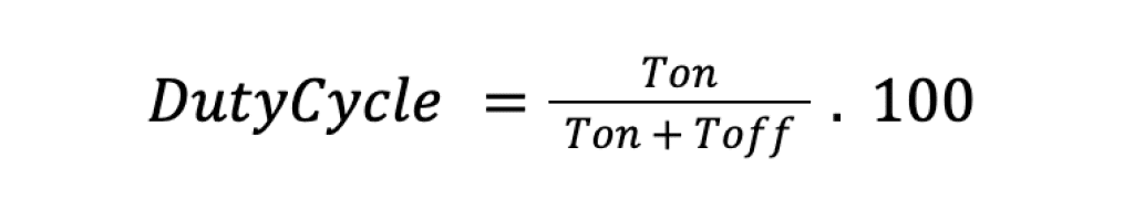 conceito de ciclo de trabalho (Duty Cycle)