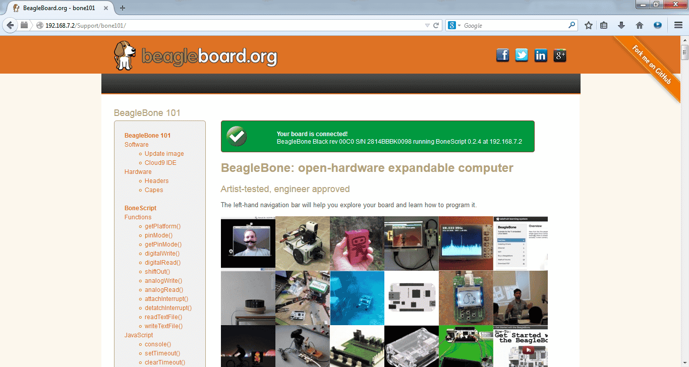 BeagleBone - Browser