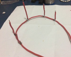 Estrutura com fios rígidos completa