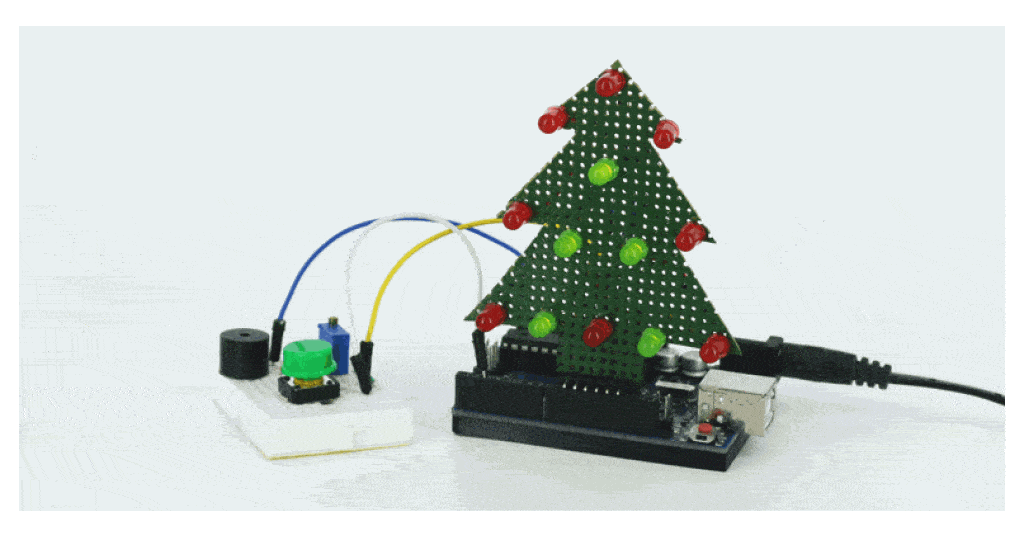 Árvore de Natal DIY Musical com Buzzer