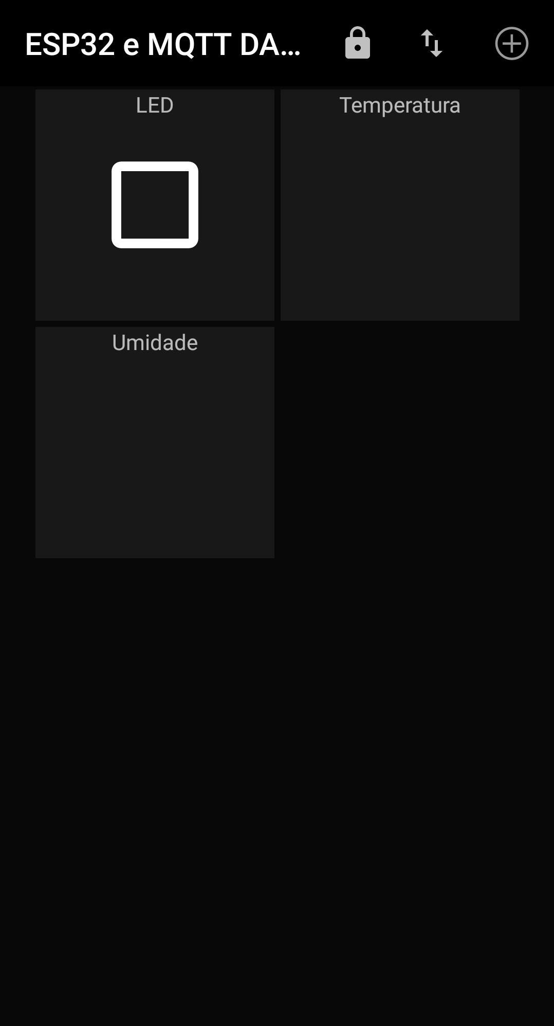 Figura 11 - dashboard do projeto deste post