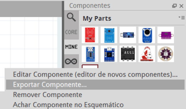 Exportar componente fritzing