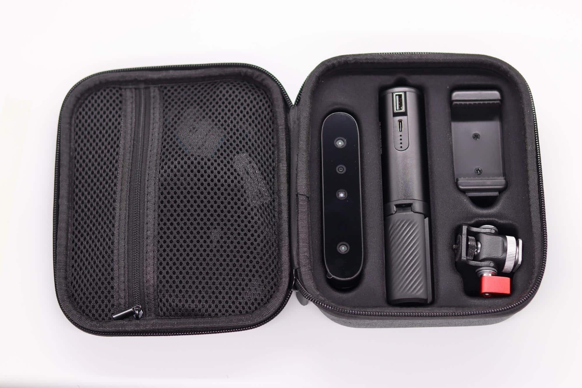 bolsa do Scanner 3D CR-Scan Ferret da Creality aberta