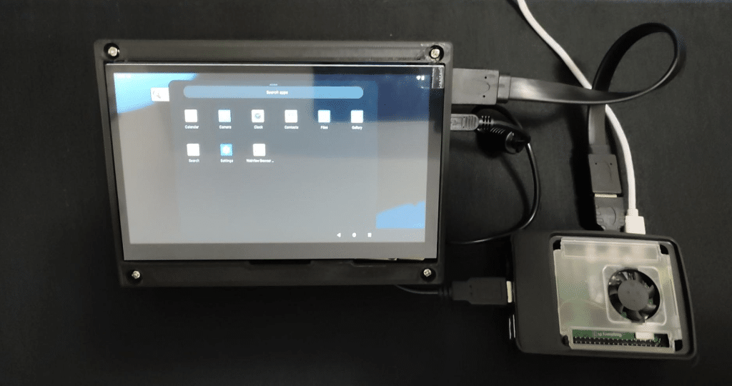 tela HDMI com touch screen