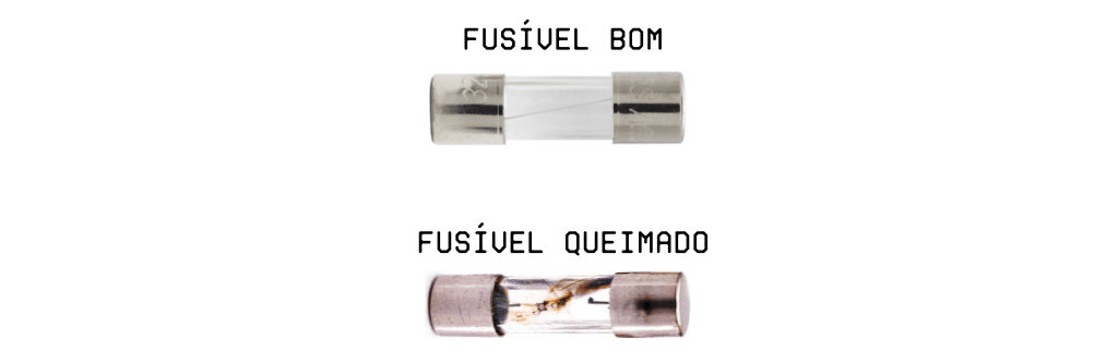 Funcionamento do fusível de vidro