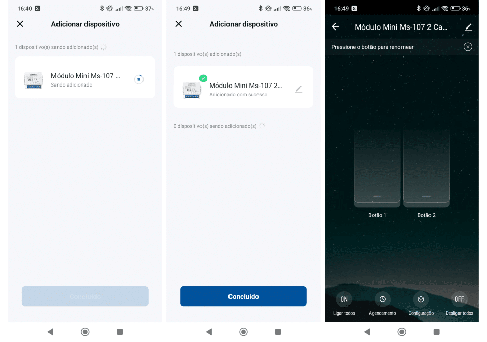 Conecte o interruptor à rede Wi-Fi