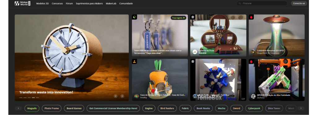 Arquivos para impressora 3d: Maker World