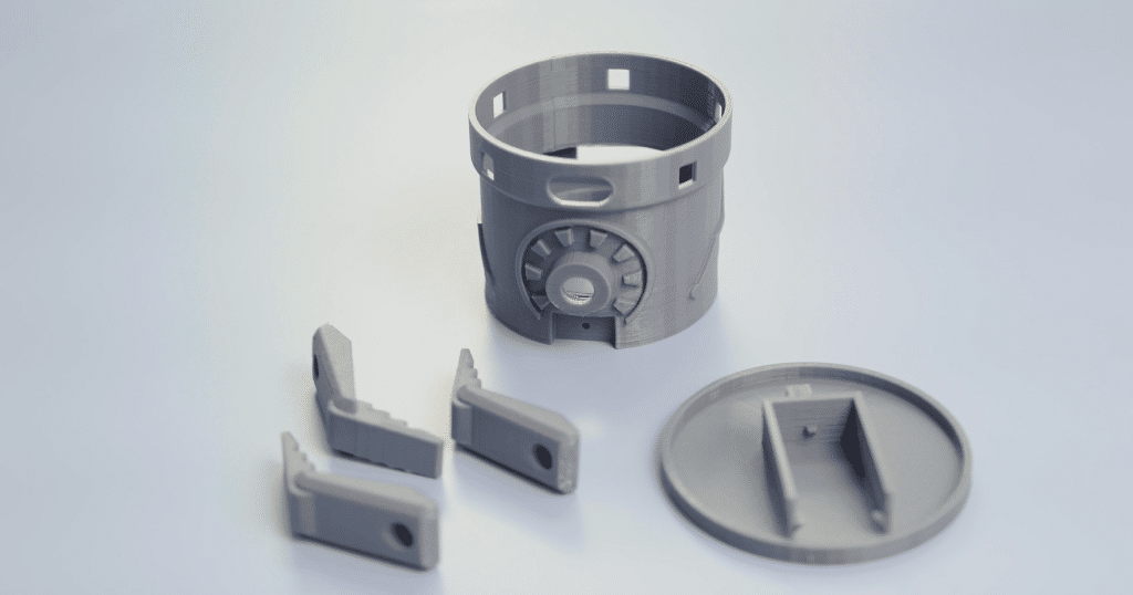 Peças impressas em 3D do orbe