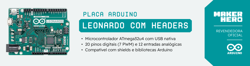 Arduino Leonardo com Headers