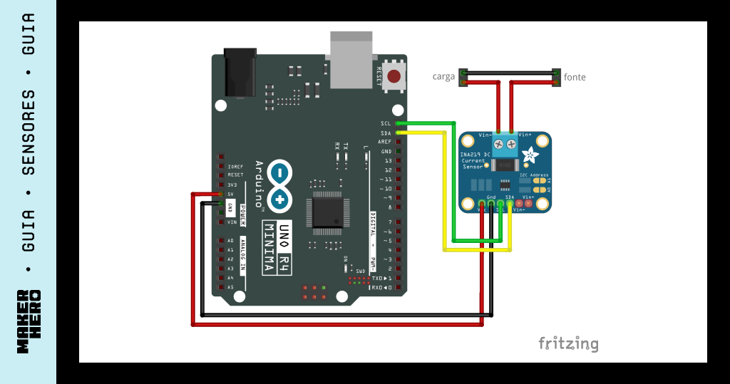 sensor de corrente ina219 com arduino