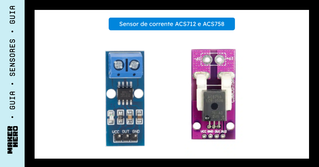 sensor de corrente ACS712 e ACS758