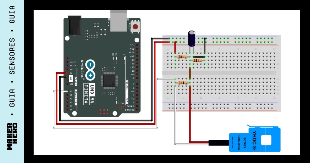 sensor de corrente não invasivo com arduino