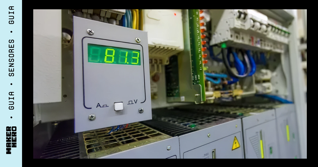 Medição contínua de corrente elétrica em uma carga