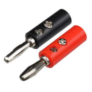 Plug Banana 4mm JT002 Preto e Vermelho