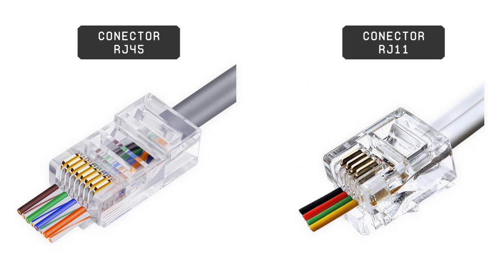 Diferença entre RJ45 e RJ11