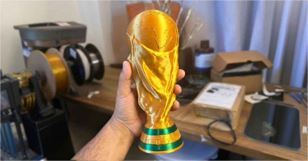 impressão 3D copa do mundo