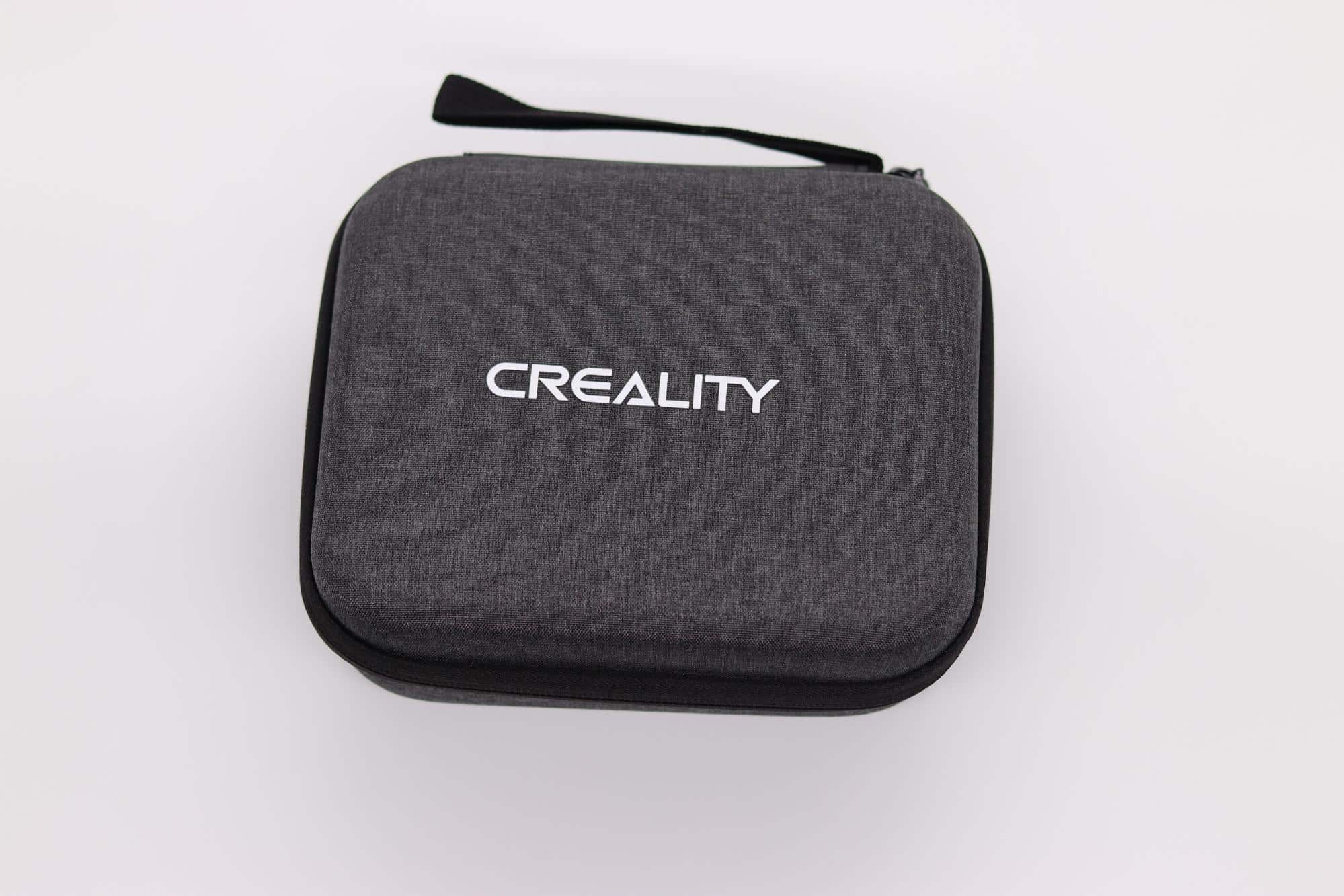 bolsa cinza com zíper creality