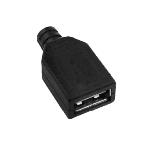Conector USB 2.0 Fêmea com Capa Plástica