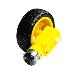 Kit Roda e Motor DC 3-6V para Chassi Robo Robótica