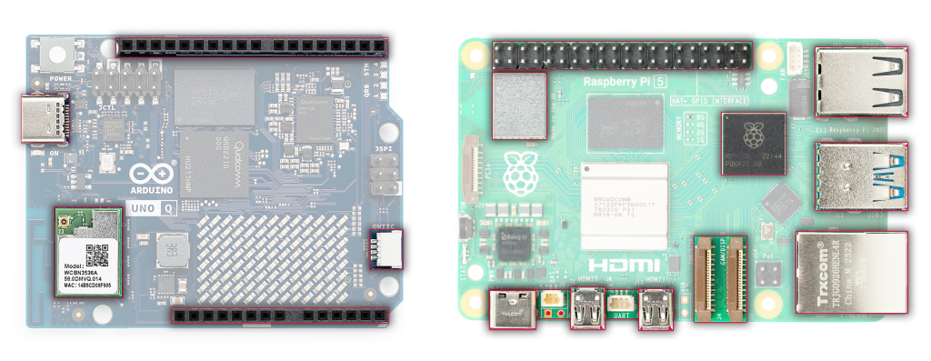 Arduino Uno Q vs Raspberry Pi 5: qual você deve comprar?