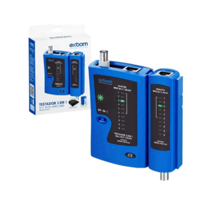Testador de Cabos de Rede RJ45/RJ11/RJ12